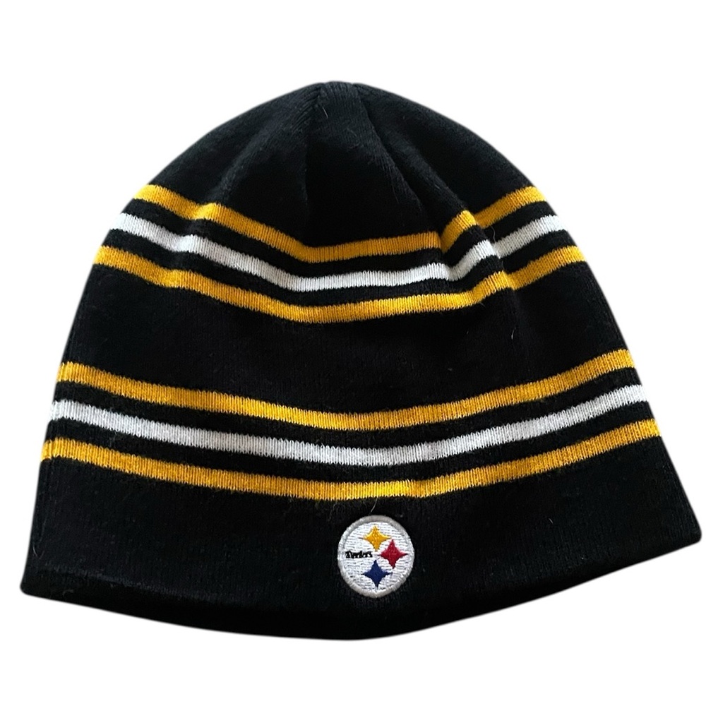 NWOT Pittsburg Steelers Black and Yellow Striped Beanie